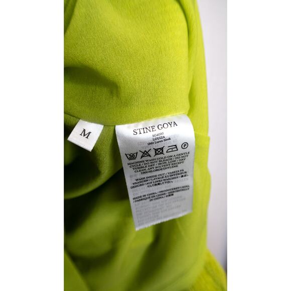 STINE GOYA Louiza Lime Green Sequin Twist Sleeveless Mini Dress US MEDIUM NWT - Picture 9 of 12